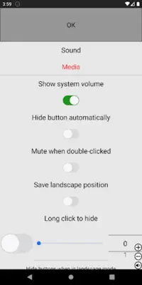 Always visible volume button android App screenshot 1